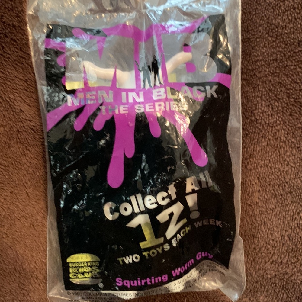 Burger King Kids Meal Water Squirting Worm Guy Men In Black MIB MenInBlack Toy